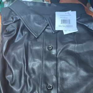 Rafaella Black Long Sleeve Notched Collar Dress